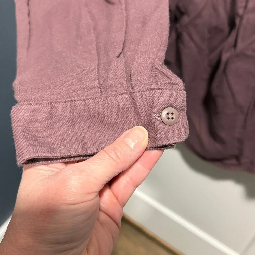 Lululemon Full Day Ahead Flannel Shirt 14 100% Cotton EUC